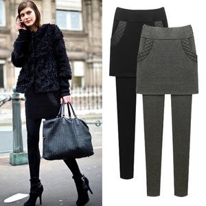 Fleece Lined Leggings and Skirt